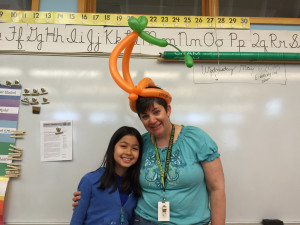 Thank you for the great balloon hat, Natalie!